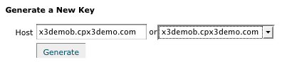 Scroll to the bottom to get to 'Generate a New Key' and enter the domain you are setting up the SSL from or select it from the dropdown and click 'Generate.' No need to copy the 'private key'